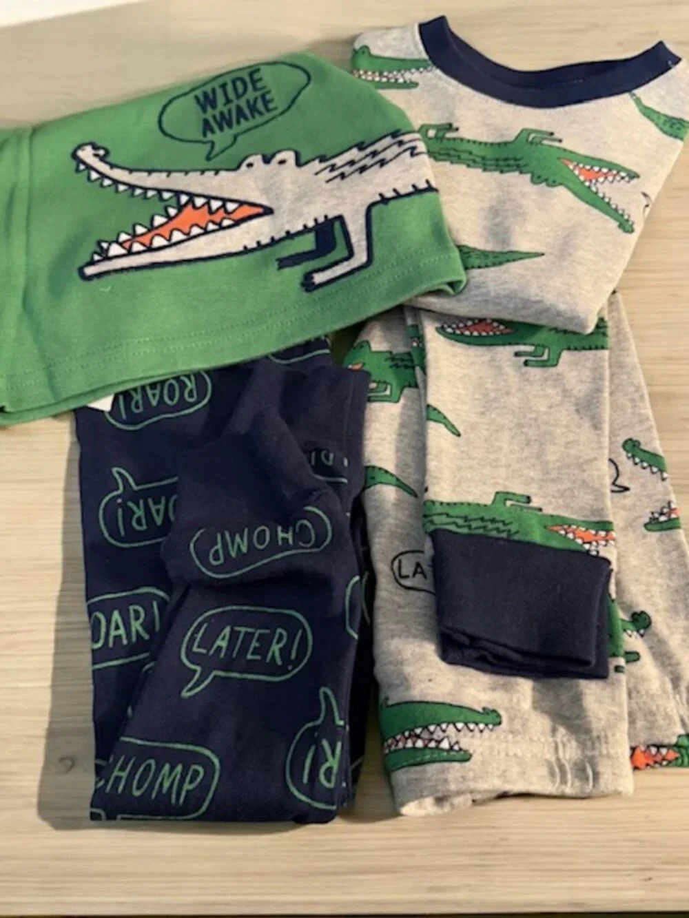 Carter's ALLIGATOR 4 Pc PJ Set NEW